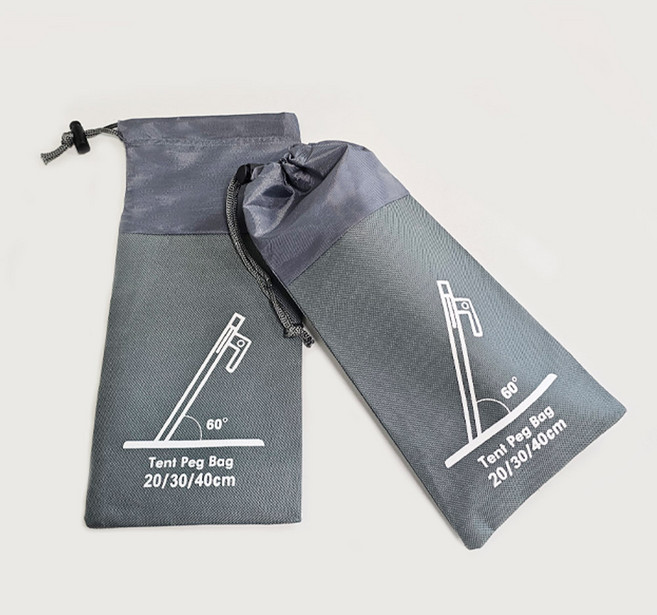 단조팩주머니 캠핑 팩파우치 텐트팩 케이스 가방, 1개, 1단, 단조팩파우치 그레이 20cm