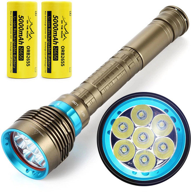 12000루멘 7구 수중랜턴 해루질 LED 써치라이트 JK46, JK46(풀세트-배터리O), 1세트