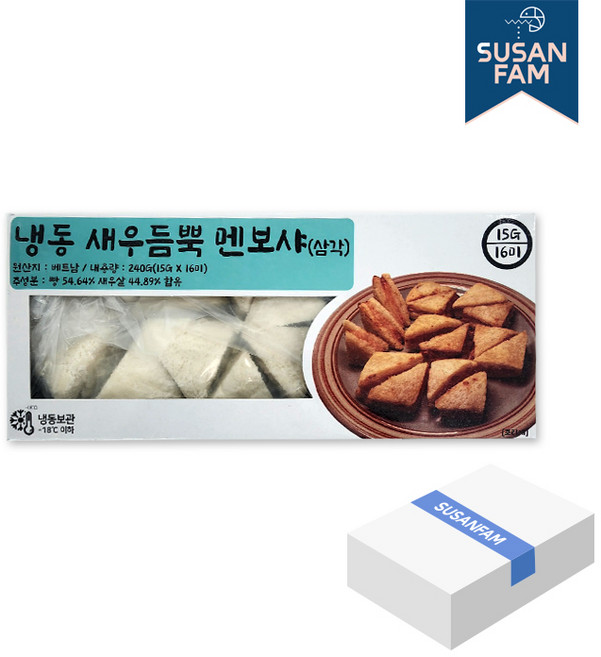 냉동 멘보샤 삼각 사각 중국식 새우 토스트, 4.8kg 박스, 1개, 4.8kg