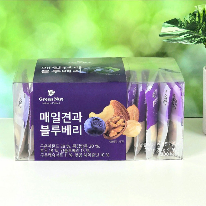 그린너트 매일견과 블루베리 20g X 15개입, 1개, 300g