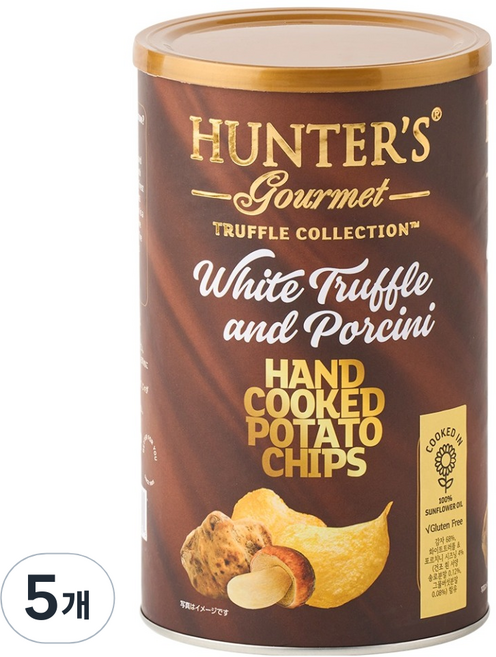 헌터스고메 화이트트러플 앤 포르치니 포테이토칩, 5개, 150g