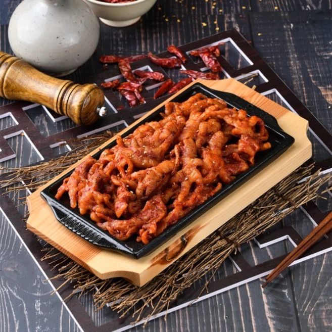 압구정본가 숯불 무뼈 불닭발(250g) - 매콤한 간편 안주 캠핑 야식, 250g, 1개