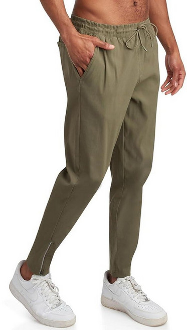 Spyder 남성용 작업 바지 경량 스트레치 운동용 조거 남성용 직장 또는 캐주얼 골프복 수분 흡수 바지 올리브 S