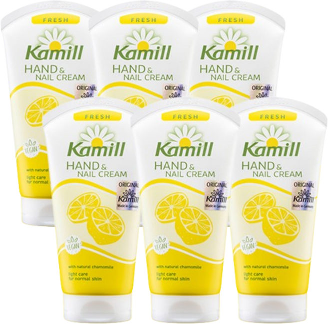 kamill 카밀 핸드 앤 네일 크림 프레쉬 75ml x 6개