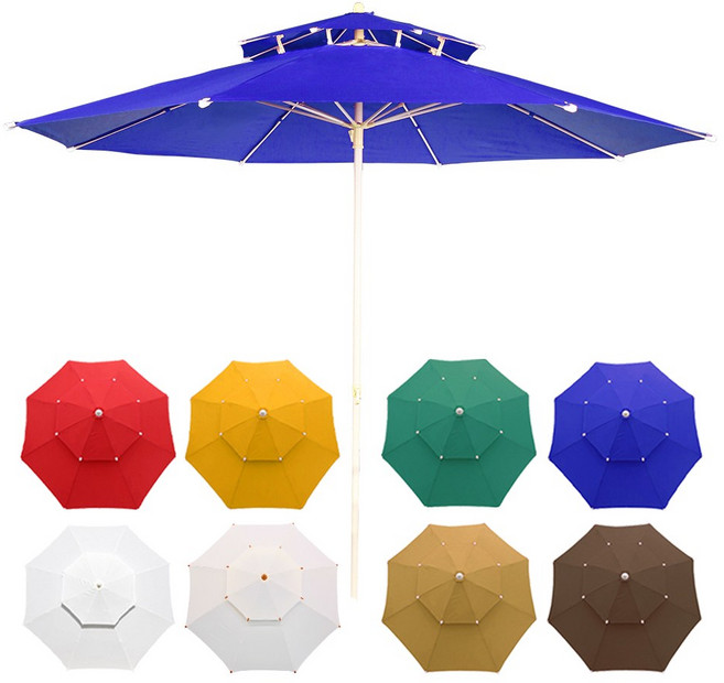 홍캐노피 2층 파라솔 비치파라솔 특대형 파라솔, 자이언트 L