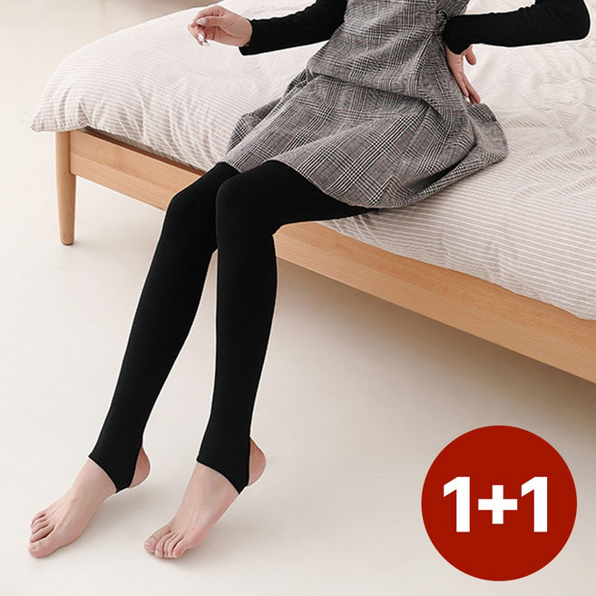 1+1 바니엘 발열 기모 레깅스 요가 필라테스 힙업 타이즈