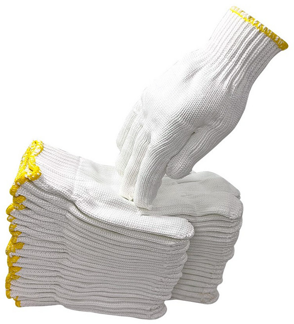 京閣織化 白尼龍手套 工地手套 工程手套 尼龍手套, 26白尼 超商限8打, 1個