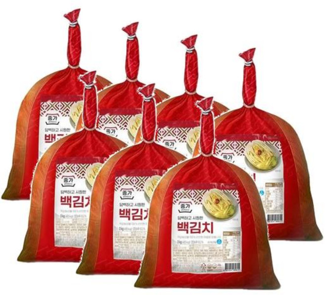 종가 담백하고 시원한 백김치, 7개, 3kg