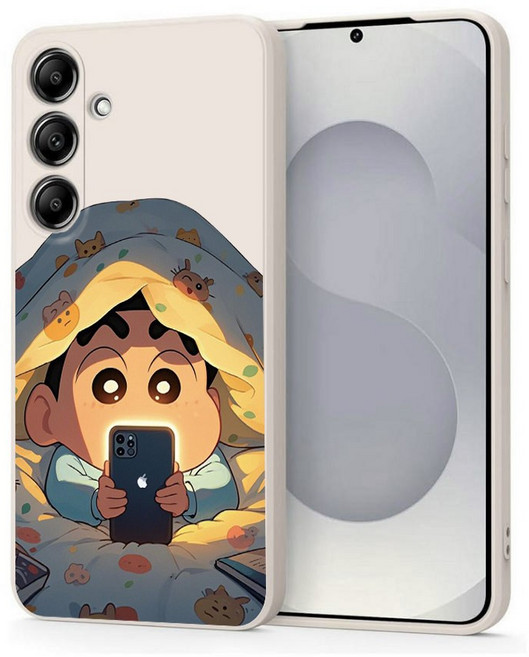 이불 속 귀여운 캐리터 전기종 갤럭시 케이스