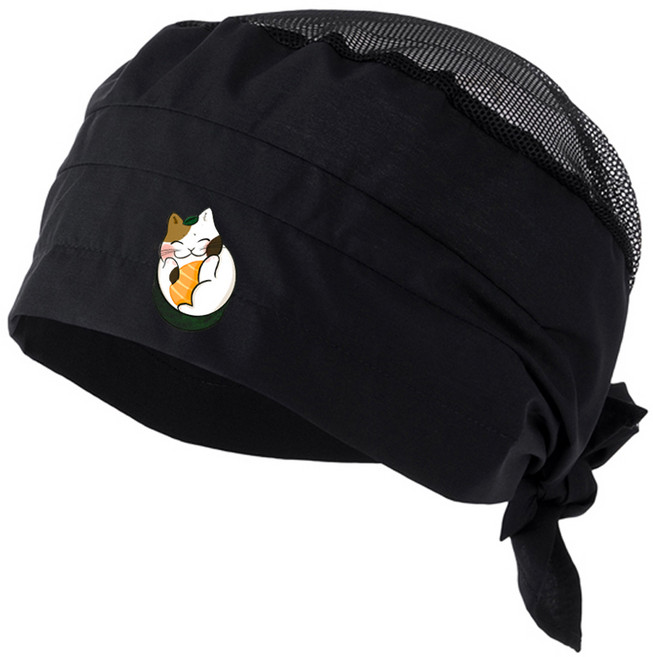 메쉬두건 네코 모듬마키 / 커스텀 디자인 망사두건 / 일식디자인 해적모자 / 주방 위생모자 구다폼 X JOOHA