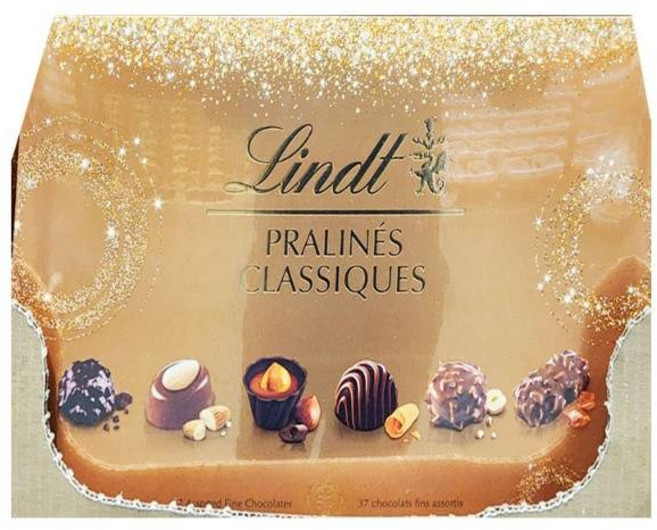 린트 린도르 프랄린 클래식 초콜릿 기프트박스 금색 리본포장 대용량 수능 선물 선물포장, 1세트, 405g