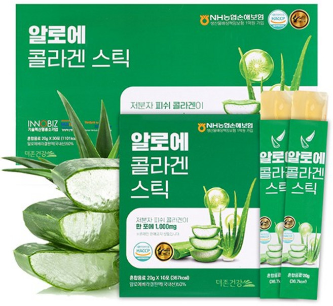 더존건강 알로에 콜라겐스틱 20g x 30포