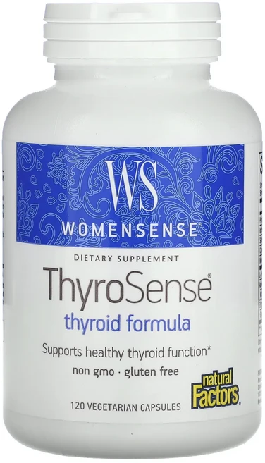 단백질 비타민 철분 마그내슘 칼슘 Natural Factors WomenSense ThyroSense 갑상선 포뮬라 베지 캡슐 120정 고루고루섭취해주세요, NaturalFactorsWomenSenseThyroS, 1개 - 쿠팡