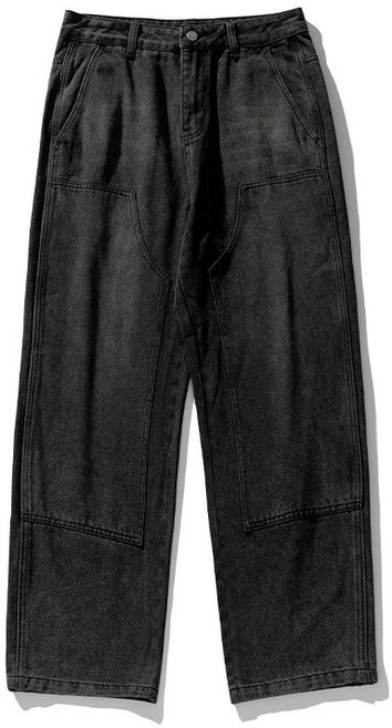 남성 루즈 핏 빈티지 청바지 롱 팬츠