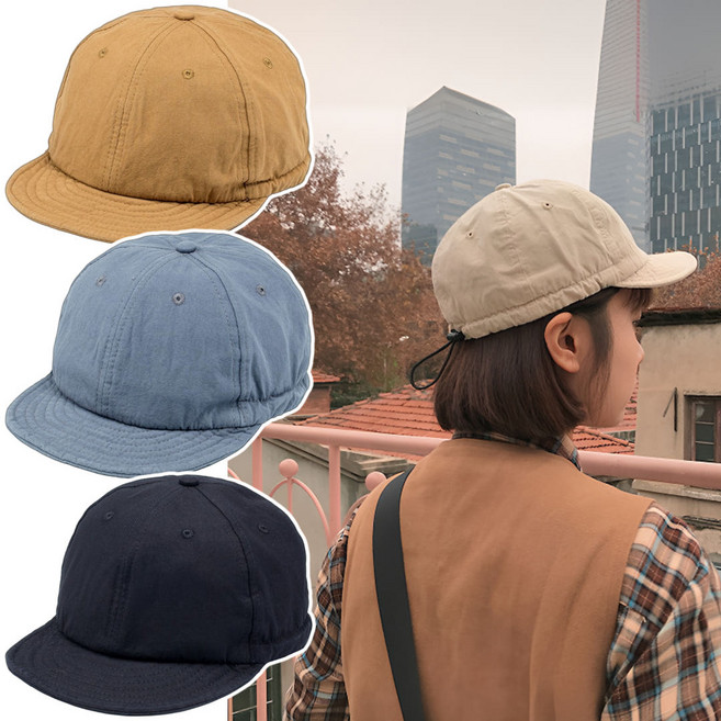 빈티크 러닝 런닝 숏챙 챙짧은 스트링 캠핑 카페 모자 볼캡