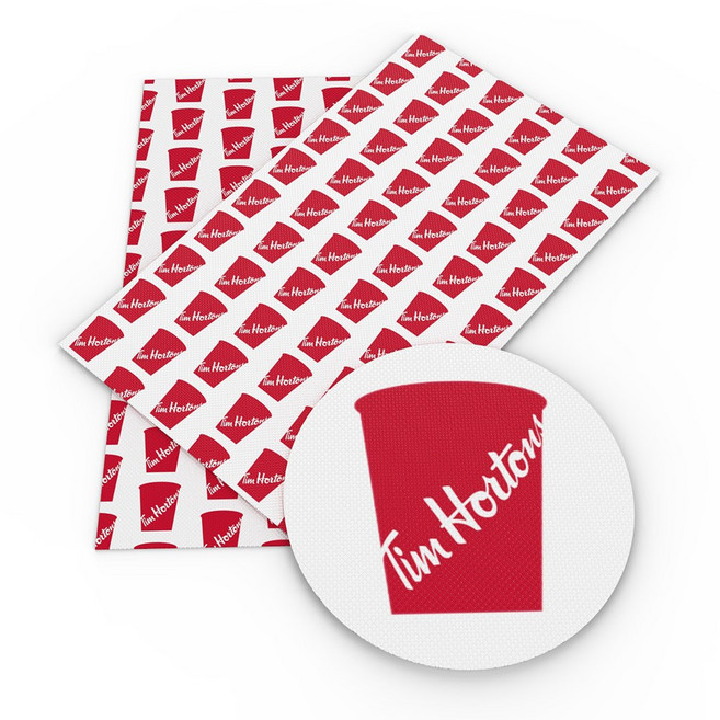 식품 주스 커피 비스킷 케이크 인쇄 합성 인조 가죽 시트 DIY 활 공예 선물 장식 비닐 20x33cm, 1101951, 1개