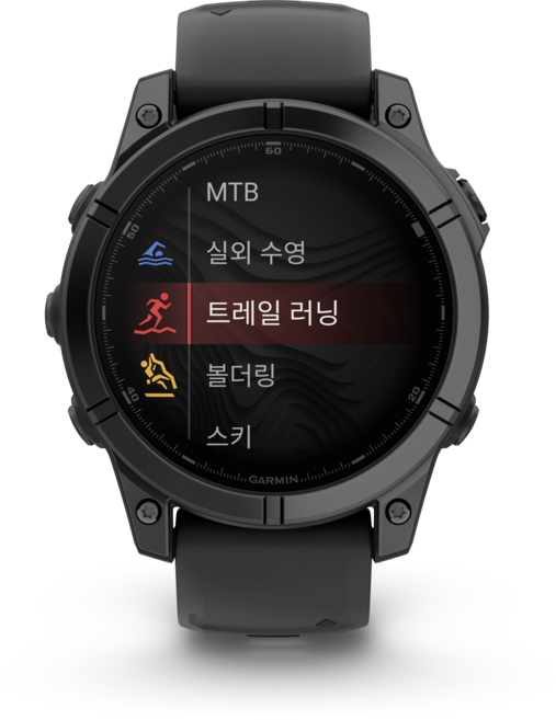 가민 피닉스 E AMOLED GPS 스마트워치, 47mm, Slate Gray Steel/Black