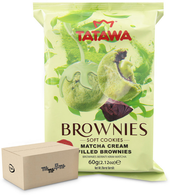 타타와 맛차 필드 브라우니 60g (1박스-24개) 말차브라우니, 24개