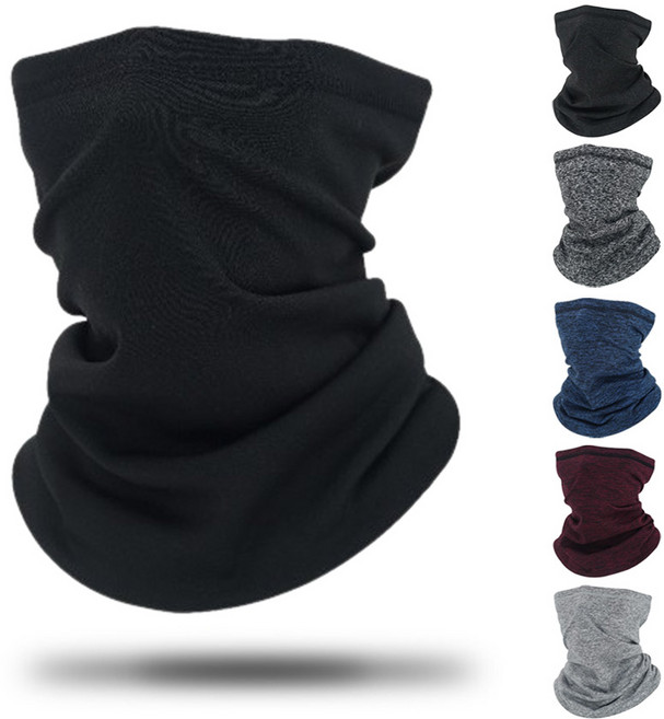 스포츠 겨울 러닝 목토시 축구 넥워머, 블랙, 1개