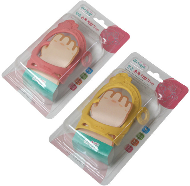 앙쥬 손빨기방지 기린손목치발기(+케이스) / 실리콘 / 국민치발기, 옐로우