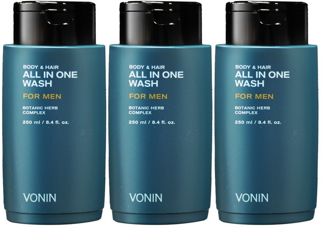 보닌 바디 앤 헤어 올인원 워시 250ml, 3개