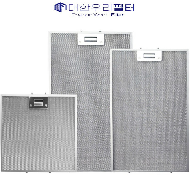 대한우리필터 하츠 동양매직 트라이애드 가스렌지 주방 호환 후드필터, 2개