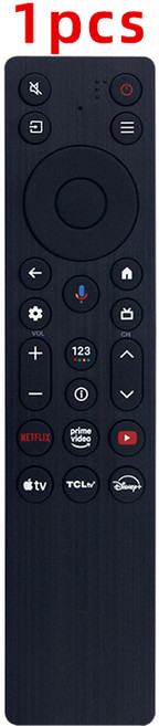 새로운 음성 원격 제어 RC923A FMB1 호환 TCL TV QM5K QM6K QM7K 예비 부품, 1개