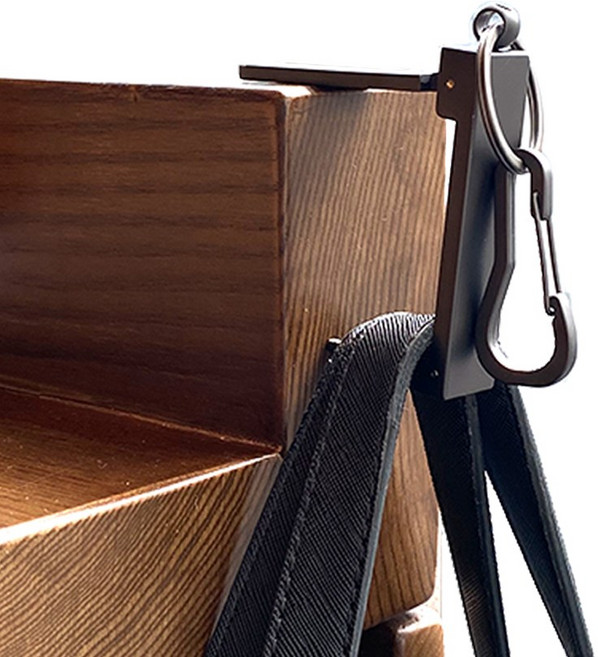 올행거 가방 정리법 휴대용 사무실 파티션 가방걸이 거치대 보관 걸이대, 올행거 가방걸이(실버), 1개