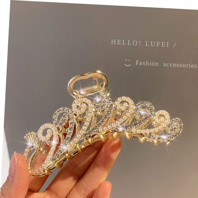 파고미르 여왕의 품격 진주큐빅 집게핀