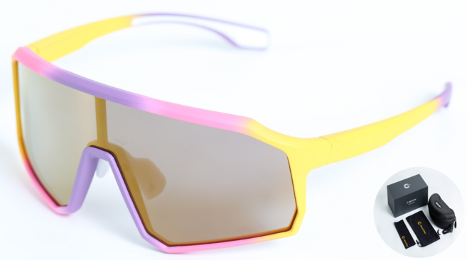 E-MATCHONE 이메치원 어린이 주니어 키즈 스포츠고글 선글라스 KH-01-01, 오로라, 1개