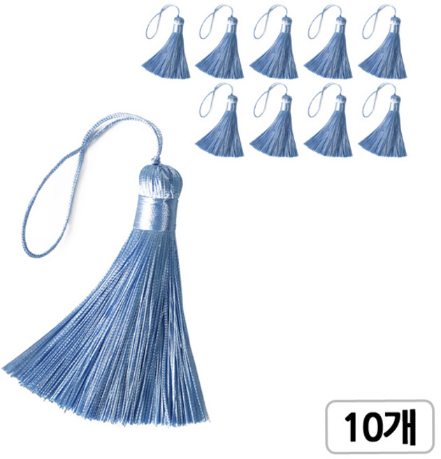 [모핸] 매직자수 태슬, 24.베이비블루, 10개