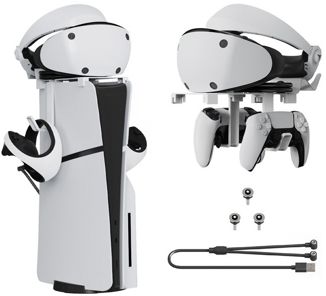 PS5 슬림 상단 VR2 거치대, 1개
