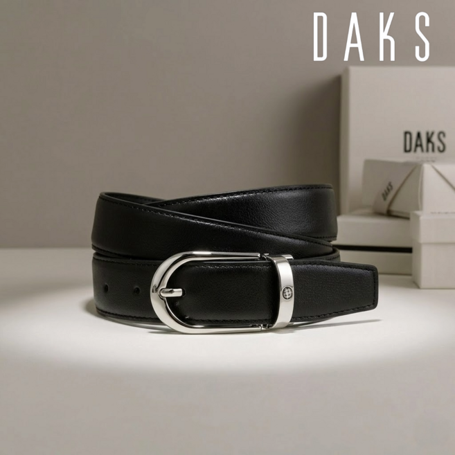 [선물추천] 닥스 블랙 남성 소가죽 벨트 [고급선물포장]