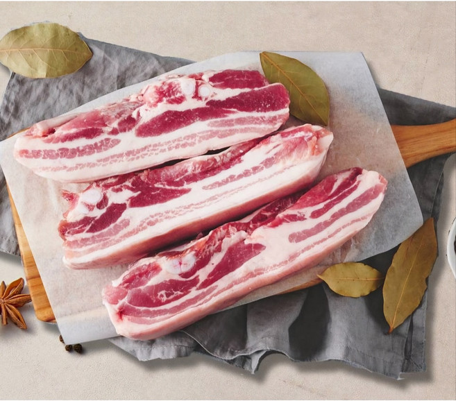 통밀먹인 돼지고기 보쌈 수육용 통오겹살, 2kg, 1개