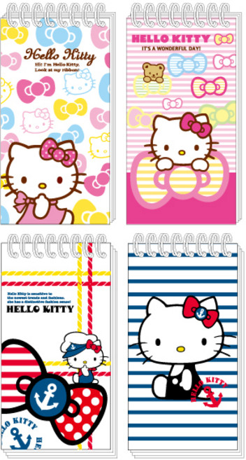 헬로키티 스프링수첩 합지상철수첩 4권세트 유선노트