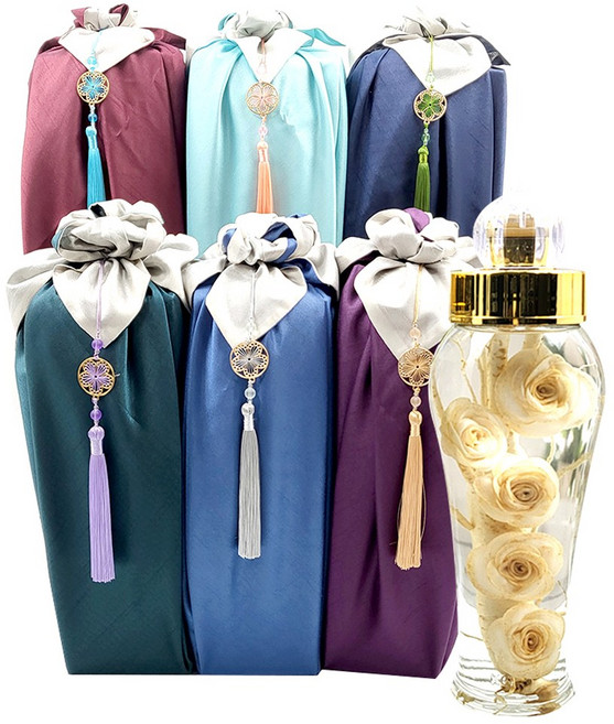 인삼담금주 키트 만들기 재료 담금인삼주 선물[담금술제외], 1세트, 1L(인삼꽃5송이 선물세트)