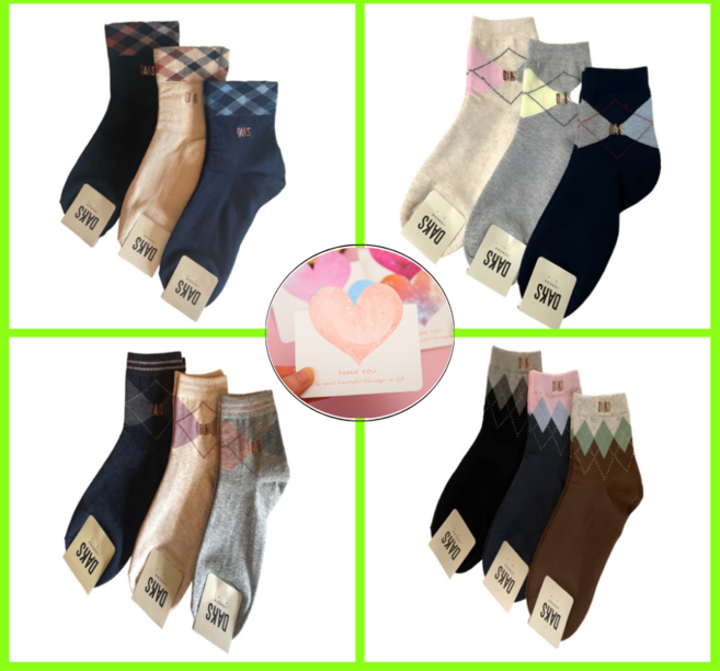 백화점정품 닥스 여성 양말 3족세트 선물패키지