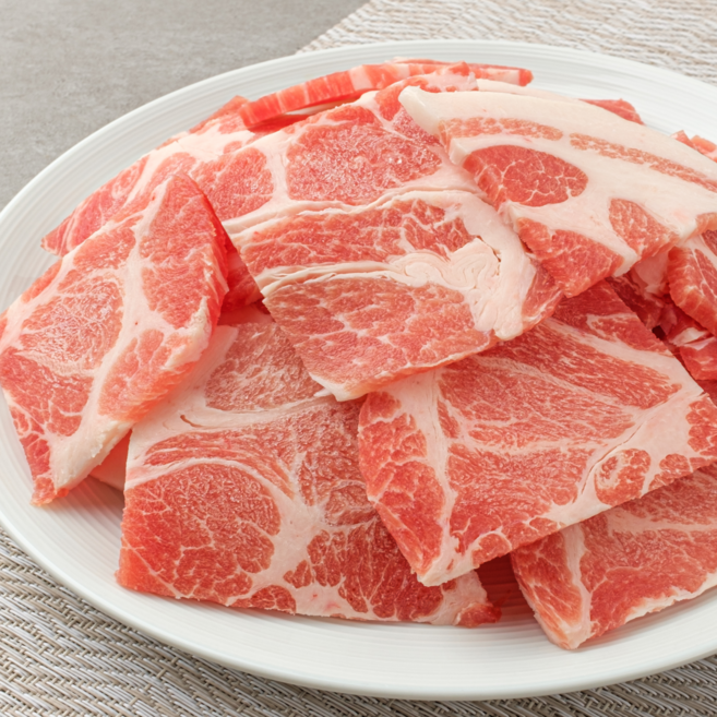 [바른밥상] 목전지 불고기 두루치기 제육볶음 손질된 슬라이스 목전지, 1개, 1kg