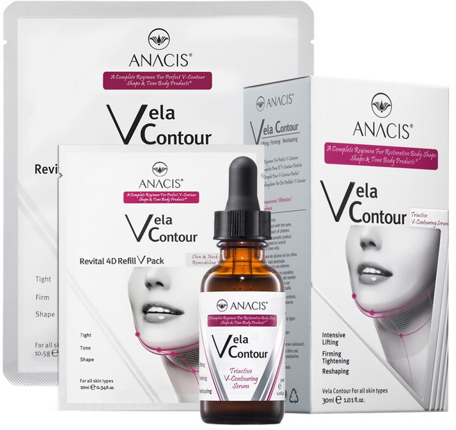 벨라컨투어 V 컨투어링 턱선 이중턱 목주름 심부볼 팔자주름 리프팅 앰플 30ml + 팩2종 13종임상완료, 50.5g, 1개