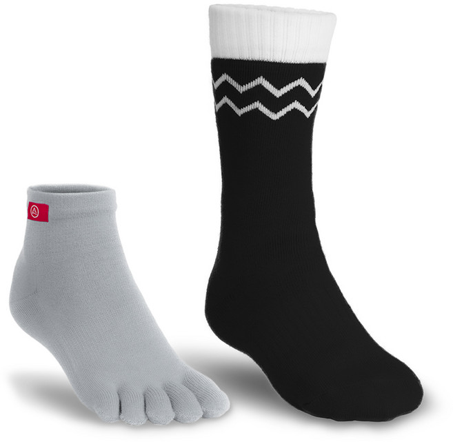 인진지 에코울 퍼포먼스 세트 블랙 울 Full Buffer 겨울 등산 양말 세트, 1개