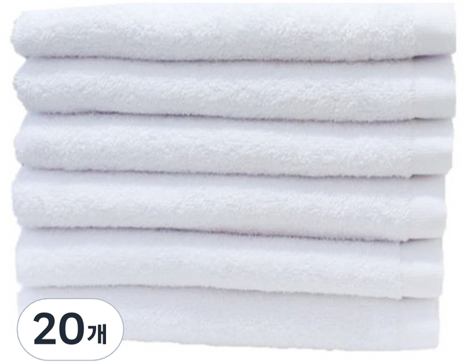 하트민 기본수건 120g, 20개