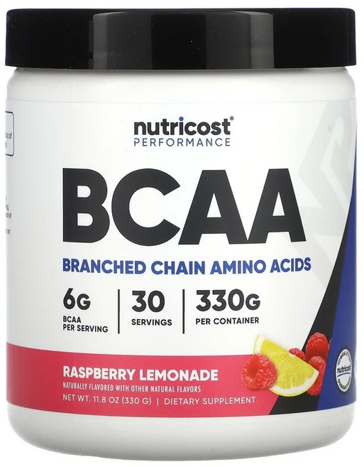 뉴트리코스트 Nutricost 운동 능력 BCAA 라즈베리 레모네이드 330g11.8oz124507원산지:기타, 334 g, 1개 - 쿠팡