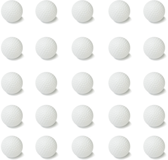쿠몽 연습용 골프공 실내용 스폰지 25개입, 25개, 화이트