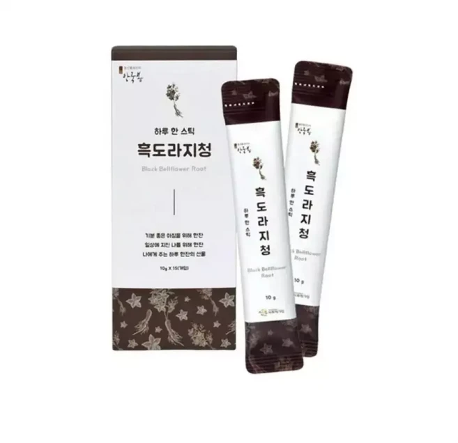국내산 도라지청 휴대용 흑도라지청 10g 15T, 1개