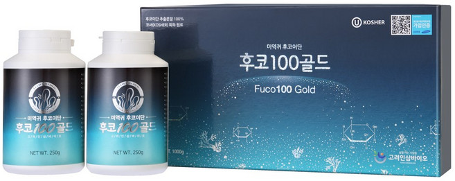 미역귀후코이단 분말 후코100골드 1Kg, 1개