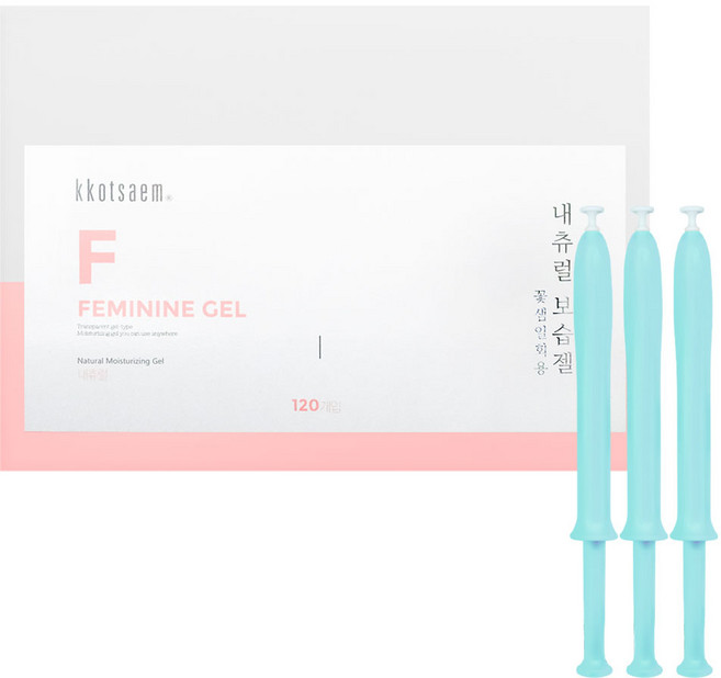 꽃샘 페미닌젤 1.7gx120개입 여성 일회용 Y존 질 건조 보습젤, 꽃샘여성청결제120개입, 1개