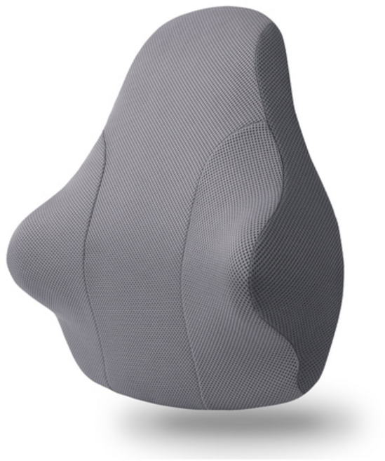 베네폼 허리소프트 메모리폼 사무실 의자 등받이 허리 쿠션, 그레이