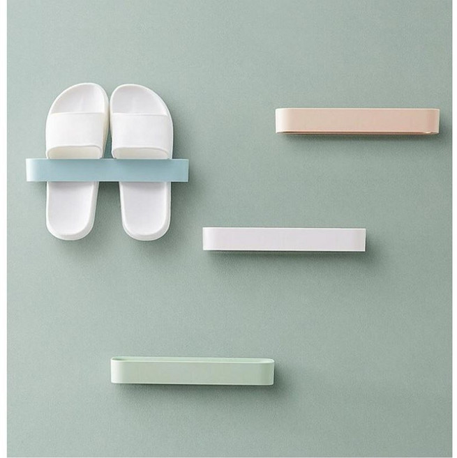 1+1 슬리퍼 걸이 II 욕실화 실내화 신발 거치대 현관 정리 용품 홀더 슈즈랙 꽂이, 1개
