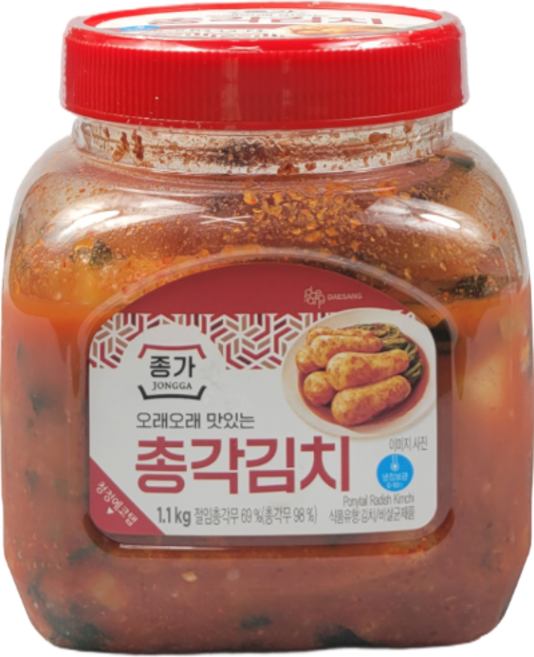 종가 오래오래 맛있는 총각김치 1.1kg (아이스팩 발송), 2개