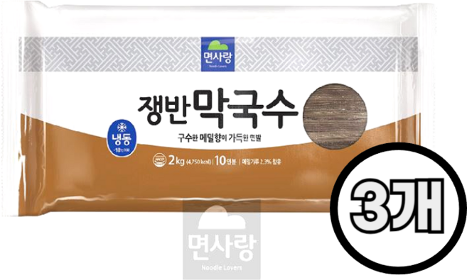 면사랑 쟁반막국수 2kg, 3개